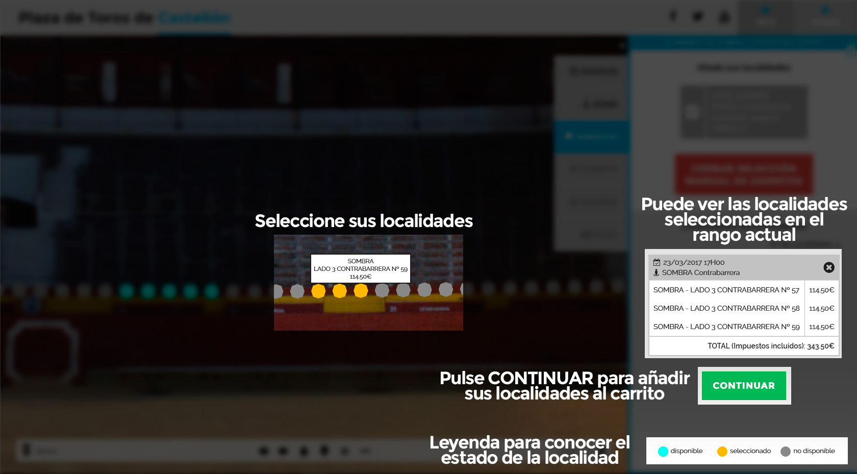 Paso 3: Seleccione sus localidades